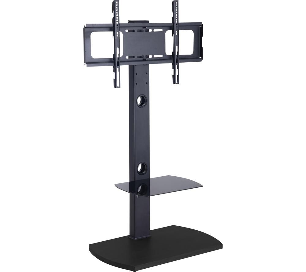 TTAP FS1-BLK Up to 55" TV Stand with Bracket  Black, Black