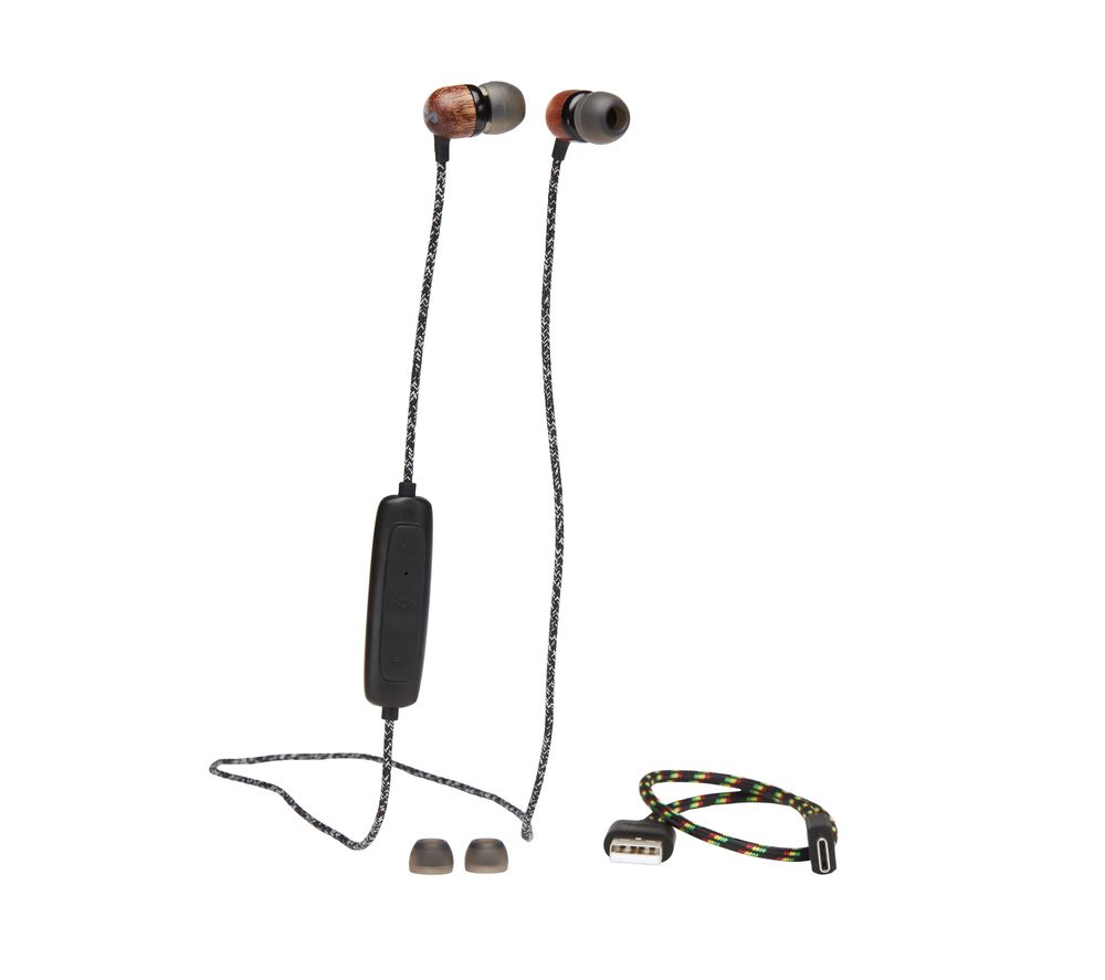 HOUSE OF MARLEY Smile Jamaica Wireless 2 Bluetooth Earphones - Black, Black