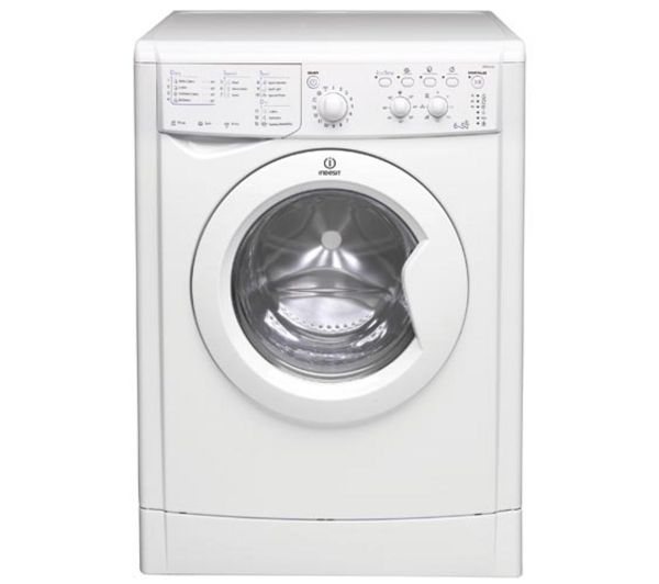 INDESIT IWDC6125 Washer Dryer - White, White