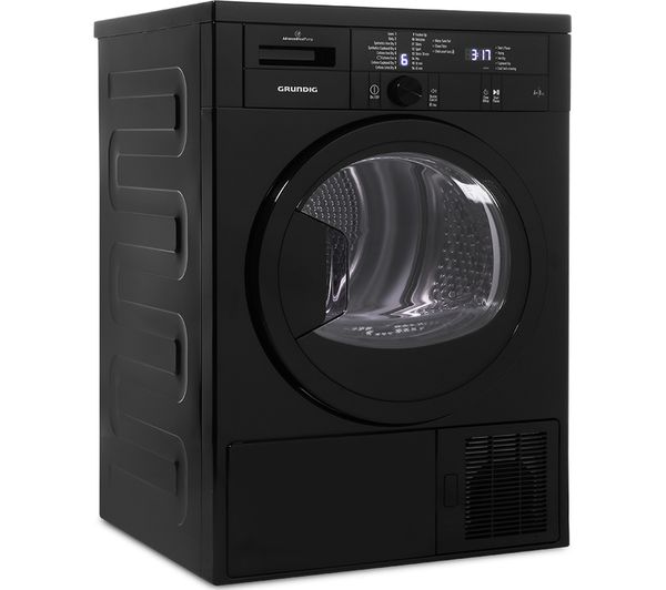 Grundig Tumble Dryer GTN28240GB 8 kg Heat Pump  - Black, Black
