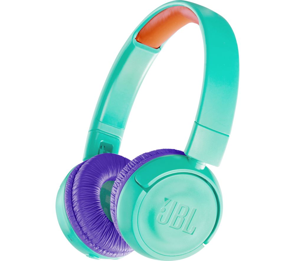 JBL JR300BT Wireless Bluetooth Kids Headphones - Teal, Teal