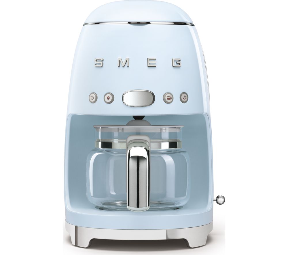 50's Retro DCF02PBUK Filter Coffee Machine - Pastel Blue, Blue