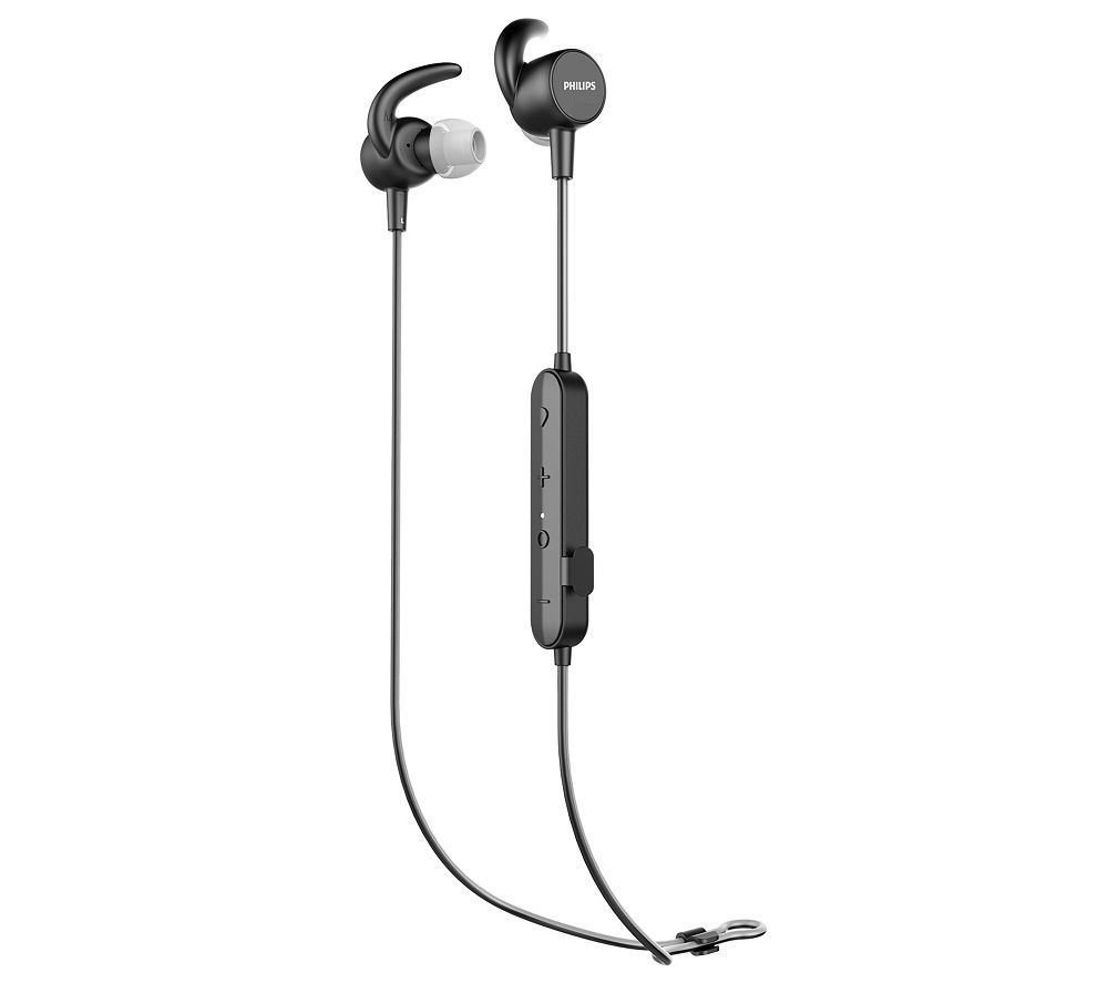 PHILIPS ActionFit TASN503BK/00 Wireless Bluetooth Sports Earphones - Black, Black