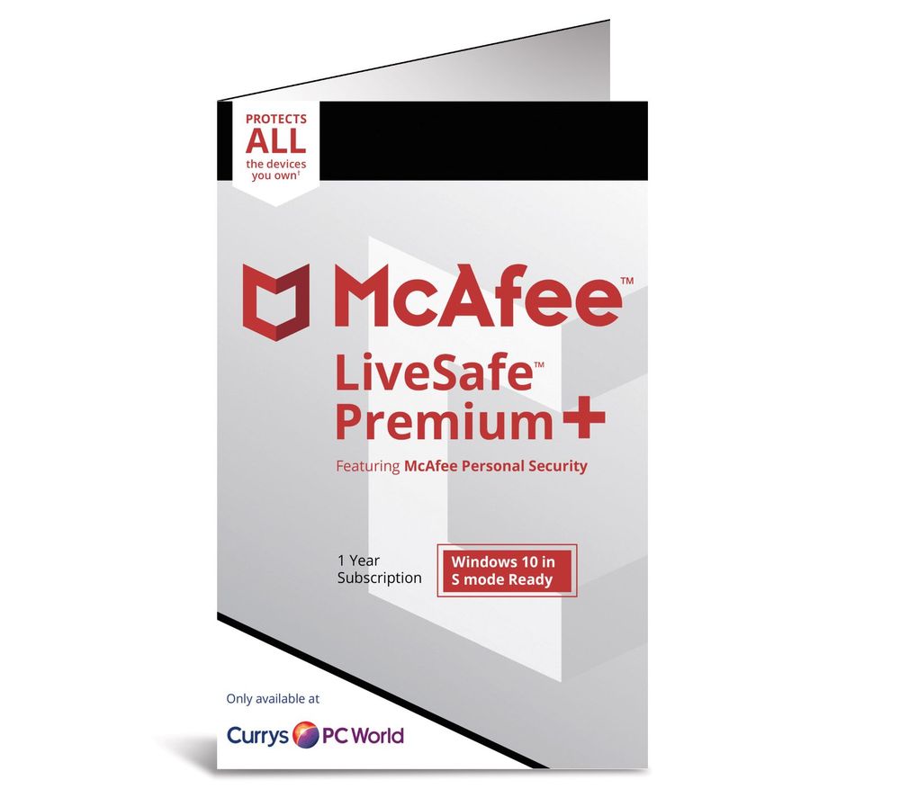 MCAFEE LiveSafe Premium 2020 - 1 year for unlimited devices (download)