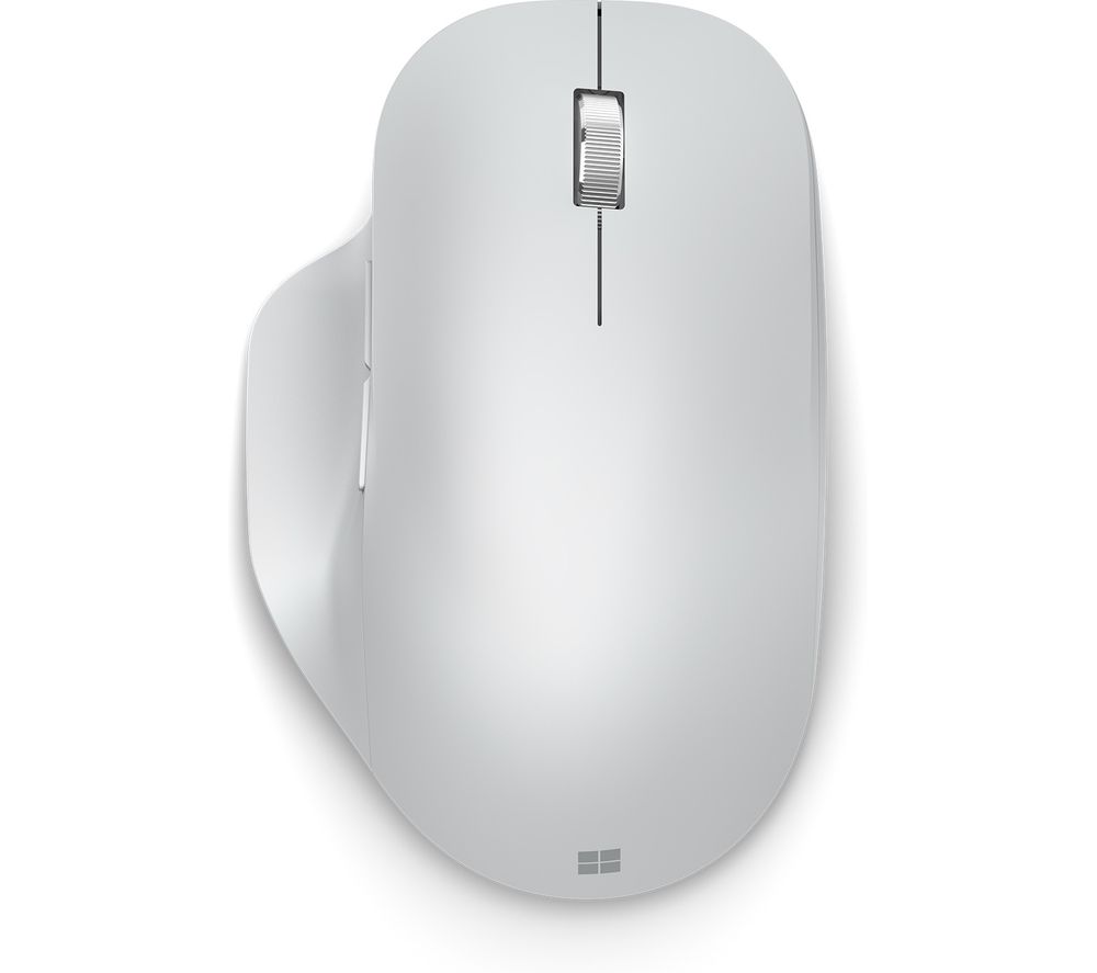 MICROSOFT Ergonomic Bluetooth Wireless BlueTrack Mouse - Glacier, White,Silver/Grey