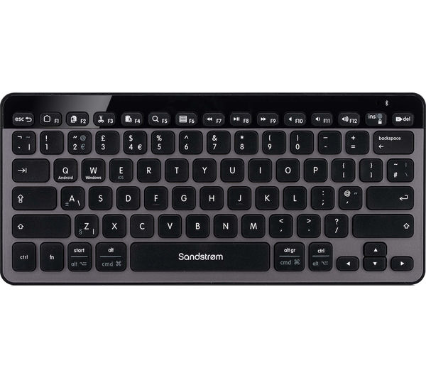 SANDSTROM SKBSWITCH15 Wireless Keyboard, Black