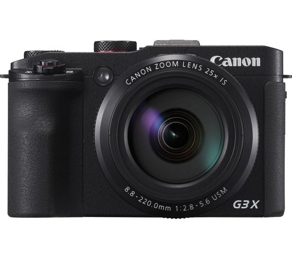 Canon PowerShot G3 X Superzoom Compact Camera - Black, Black