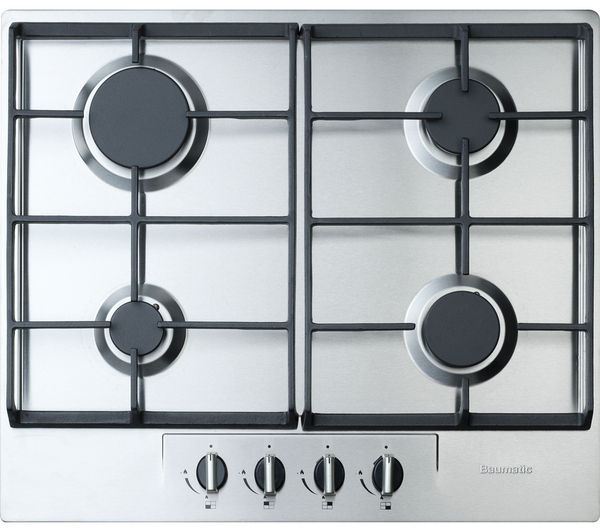 BAUMATIC BHG620SS Gas Hob - Stainless Steel, Stainless Steel
