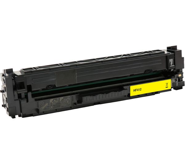 ESSENTIALS Remanufactured CF412A Yellow HP Toner Cartridge, Yellow