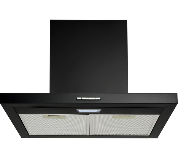 LOGIK L60CHDB17 Chimney Cooker Hood - Black, Black