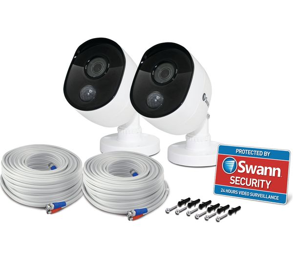 SWANN PRO-1080MSB Bullet IR 1080p Full HD CCTV Camera - Twin Pack