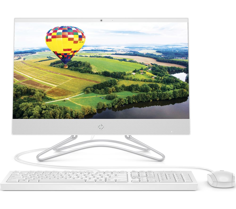 22-c0047 21.5" All-in-One PC - Intel®� Celeron�, 128 GB SSD, White, White