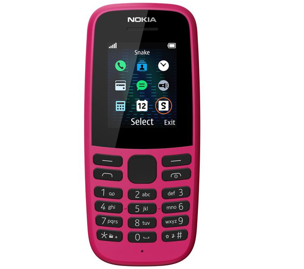 NOKIA 105 4th Edition - 4 MB, Pink, Pink