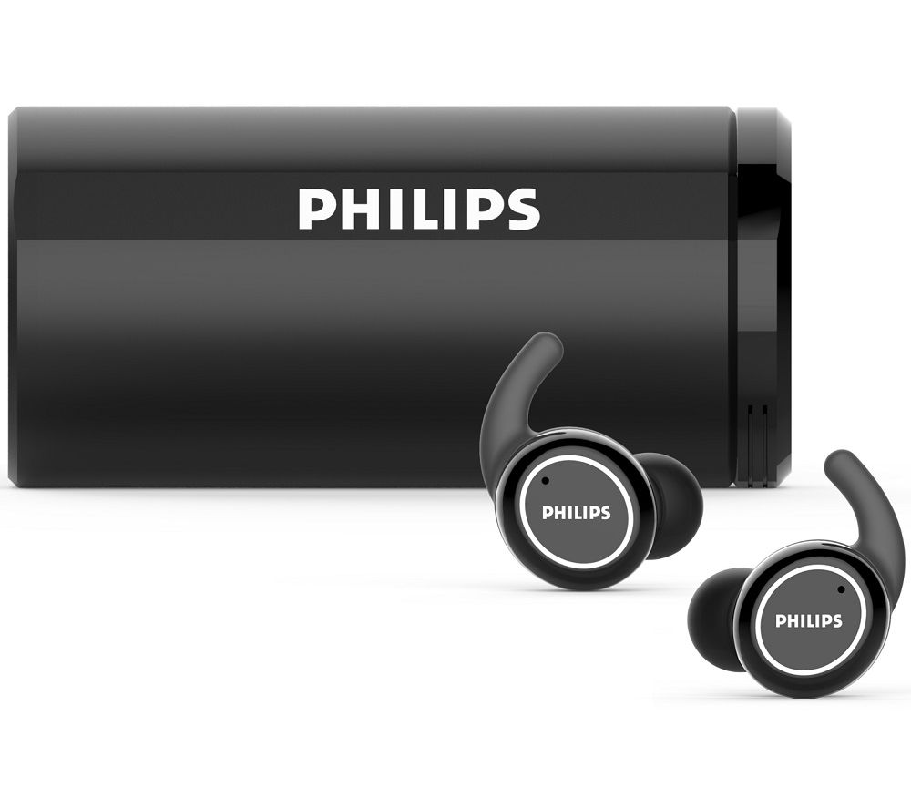 PHILIPS Action Fit TAST702BK/00 Wireless Sports Earphones - Black, Black