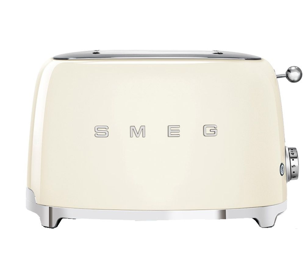 SMEG 50's Retro TSF01CRUK 2-Slice Toaster - Cream, Cream