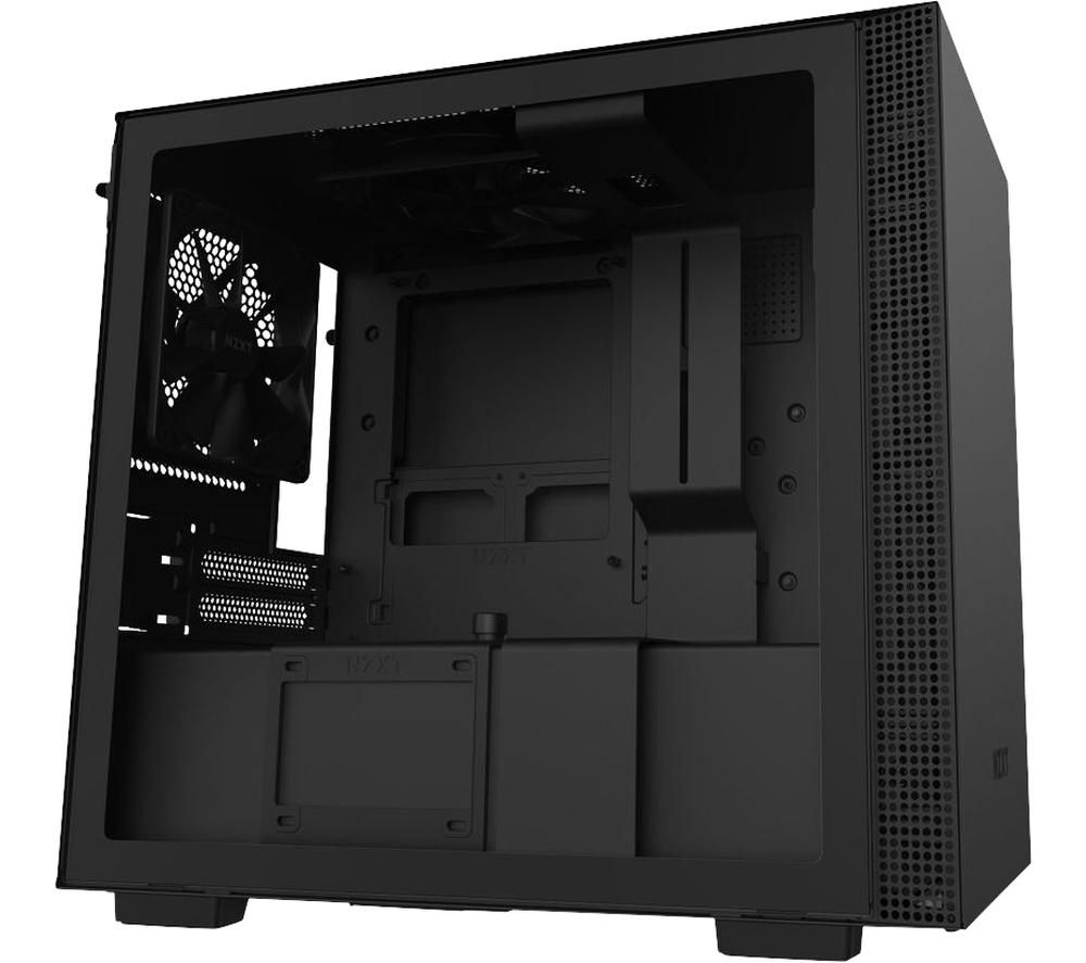 NZXT H210i Mini-ITX Mid-Tower PC Case - Black, Black