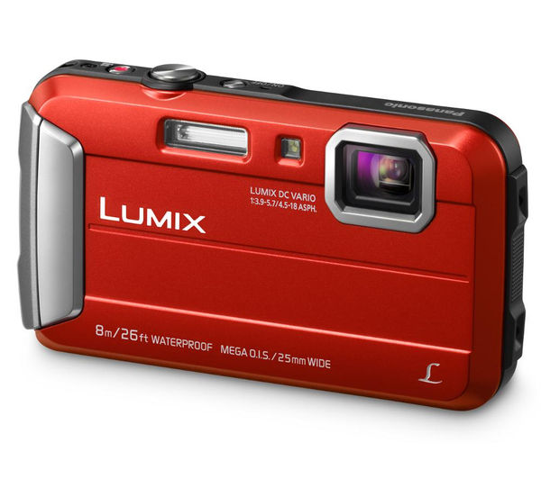 PANASONIC Lumix DMC-FT30EB-R Tough Compact Camera - Red, Red