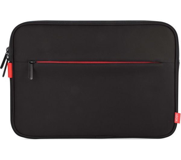LOGIK LPSSLRD16 Surface Pro 3 & 4 Sleeve - Black & Red, Black