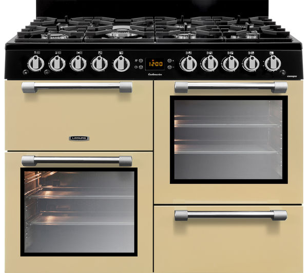 LEISURE Cookmaster CK100G232C 100 cm Gas Range Cooker - Cream & Chrome, Cream
