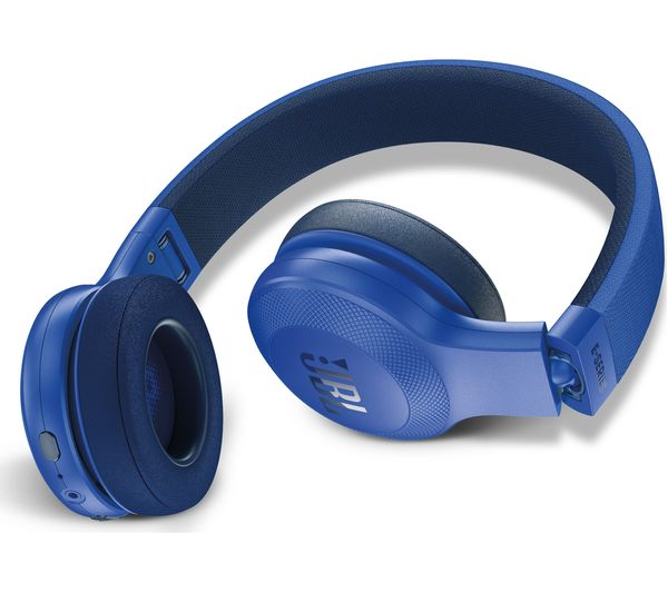 JBL E45BT Wireless Bluetooth Headphones - Blue, Blue