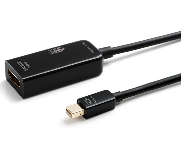 TECHLINK Mini DisplayPort to HDMI Adapter - 0.2 m, Gold