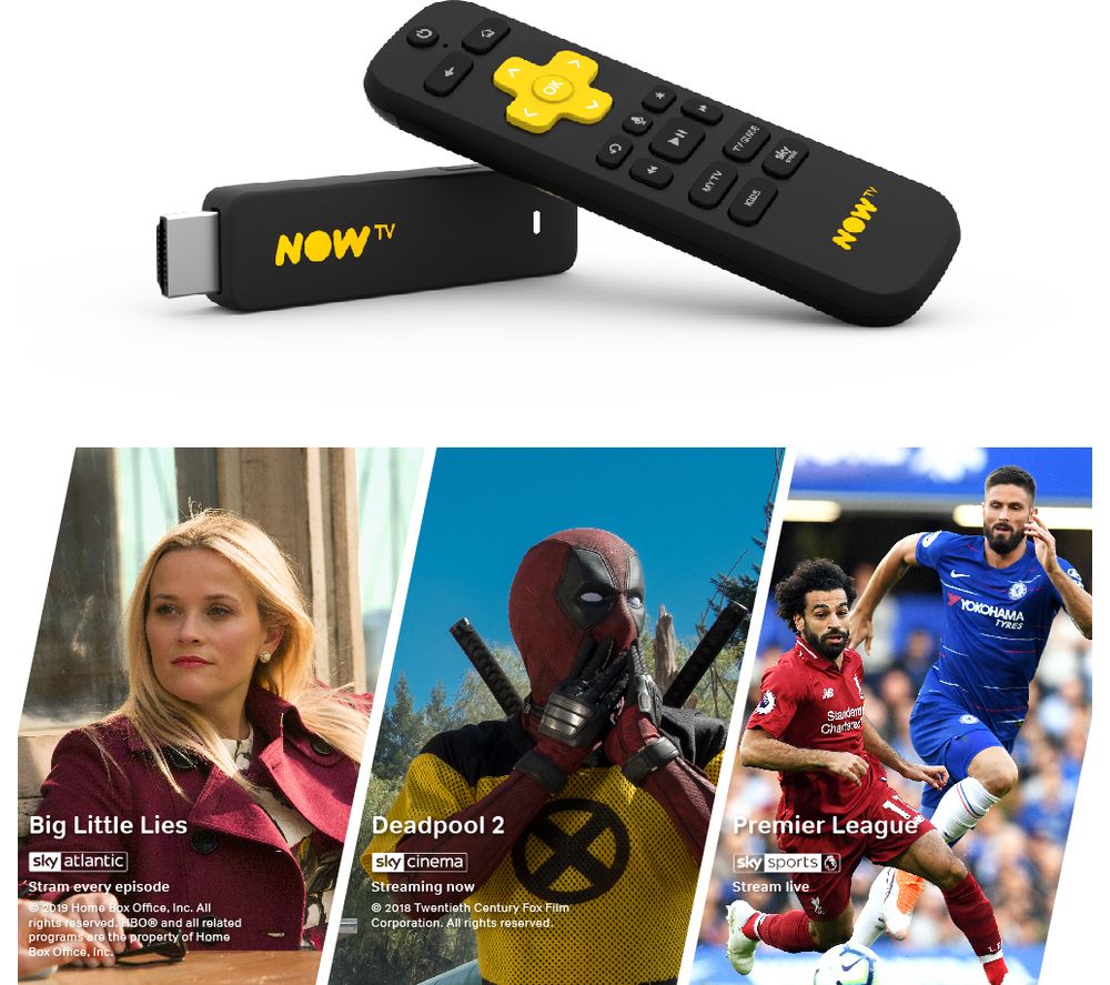 NOW TV Smart Stick with 1 Month Cinema, Entertainment & Sports Day Pass