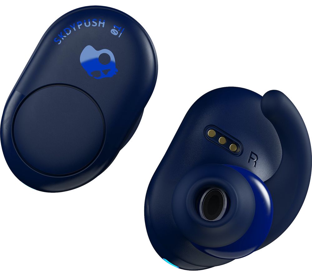 SKULLCANDY Push Wireless Bluetooth Earphones - Indigo Blue, Indigo
