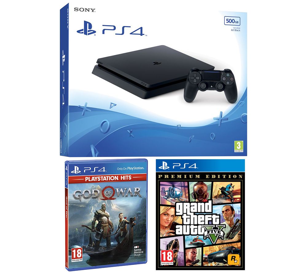 SONY PlayStation 4 with God Of War & Grand Theft Auto V: Premium Edition - 500 GB