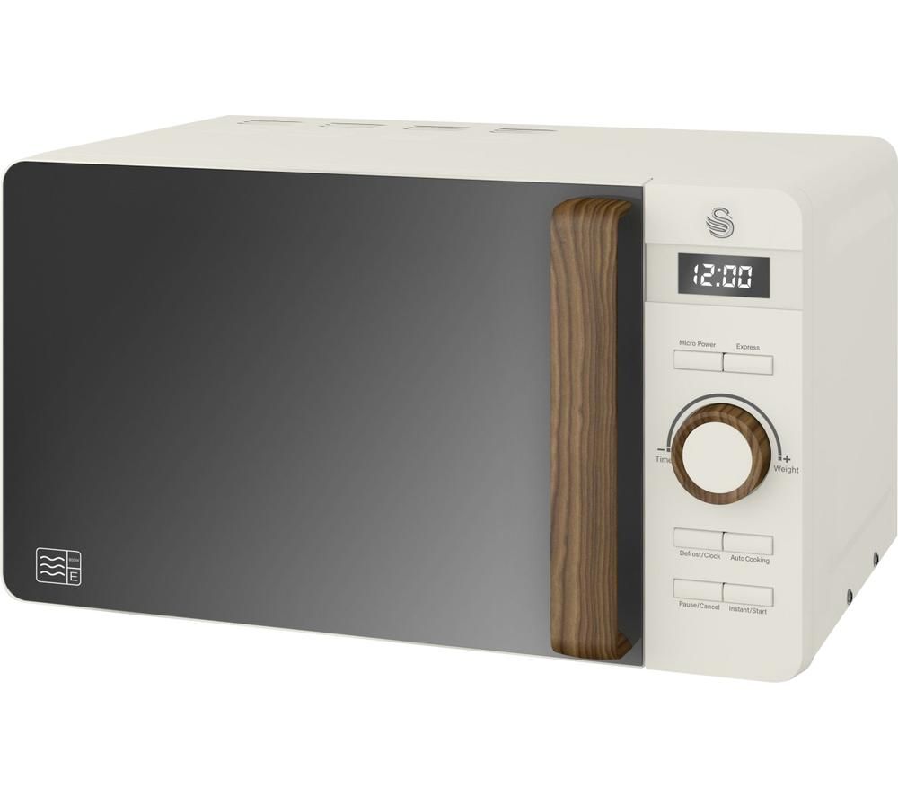 SWAN Nordic SM22036WHTN Solo Microwave - White, White
