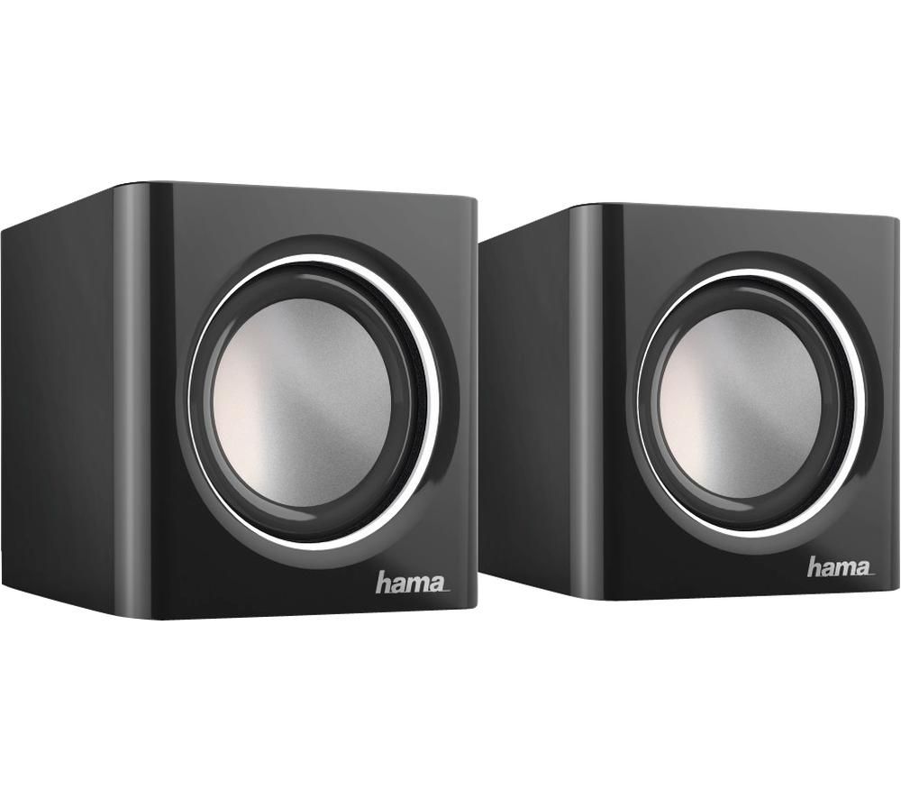 HAMA Sonic Mobil 185 Laptop Speakers - Black & Silver