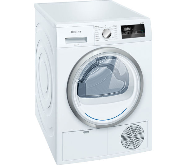 Siemens Tumble Dryer WT45N200GB Condenser  - White, White
