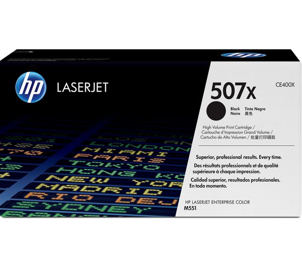 HP 507X Original Black Toner Cartridge, Black