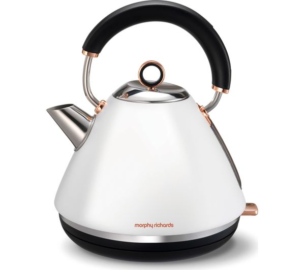 MORPHY RICHARDS Accents 102106 Traditional Kettle - White & Rose Gold, White