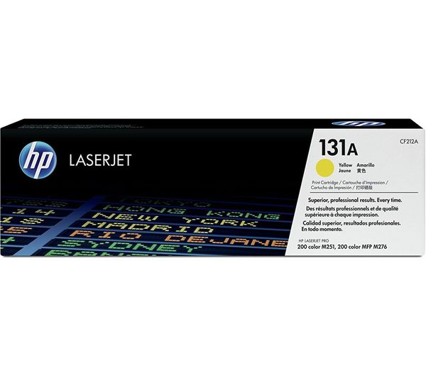 HP 131A Original LaserJet Yellow Toner Cartridge, Yellow