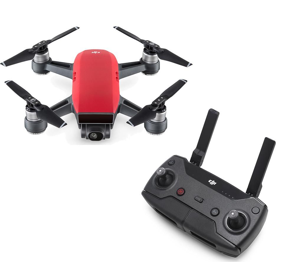 DJI Spark Drone & Controller Bundle, Red