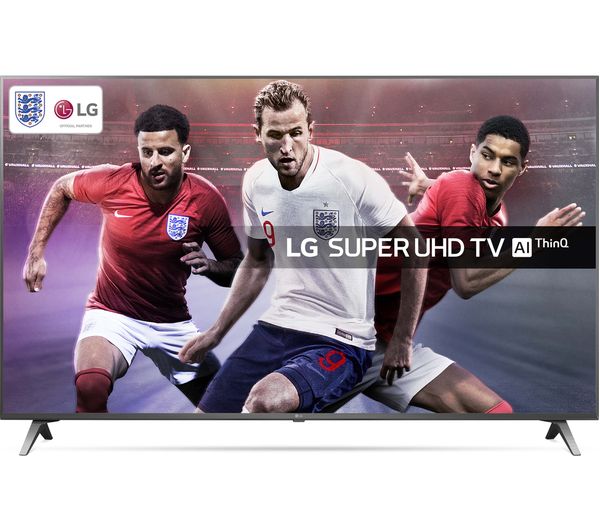 55"  LG 55SK8000PLB Smart 4K Ultra HD HDR LED TV, Gold