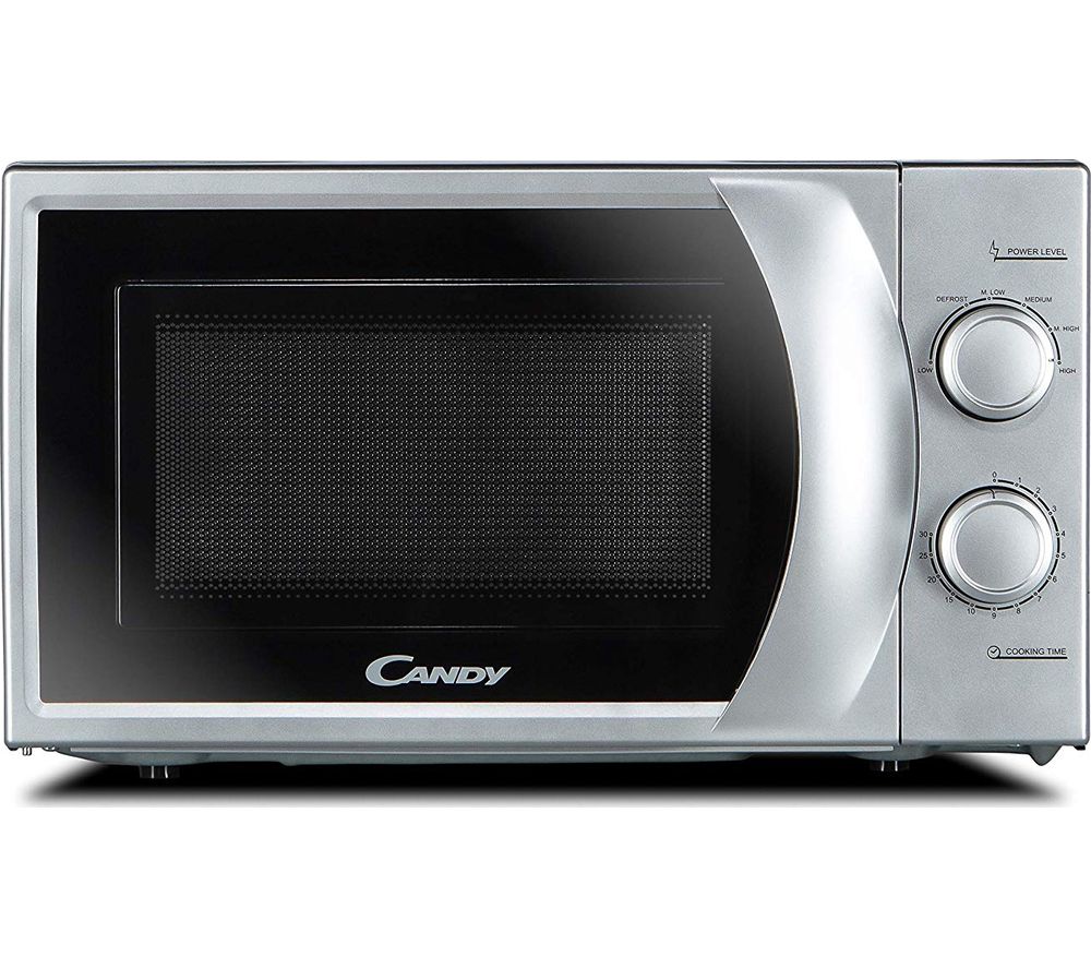 CANDY CMW 2070S-UK Compact Solo Microwave - Silver, Silver