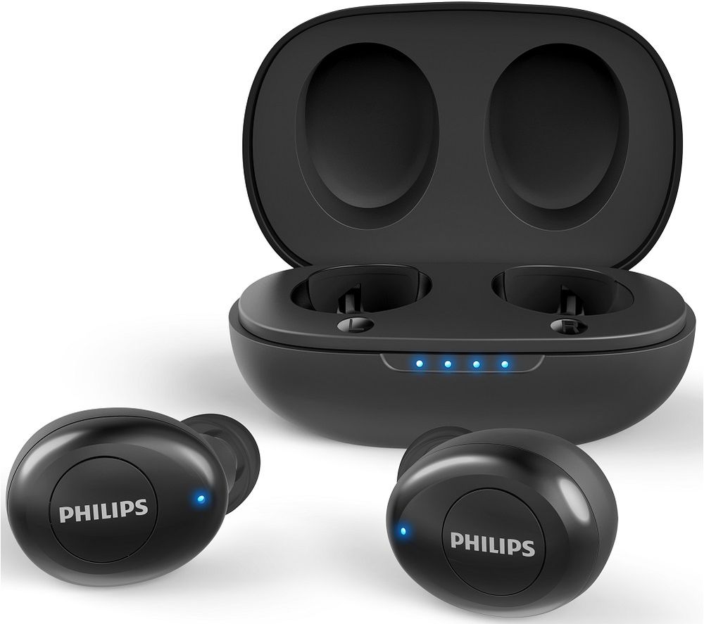 PHILIPS UpBeat TAUT102BK/00 Wireless Bluetooth Earphones - Black, Black