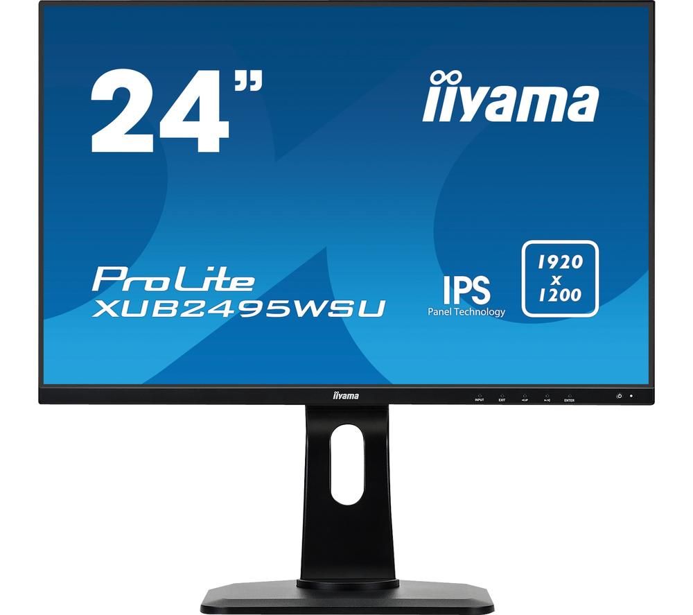 IIYAMA ProLite XUB2495WSU-B1 24" Full HD IPS LCD Monitor - Black, Black