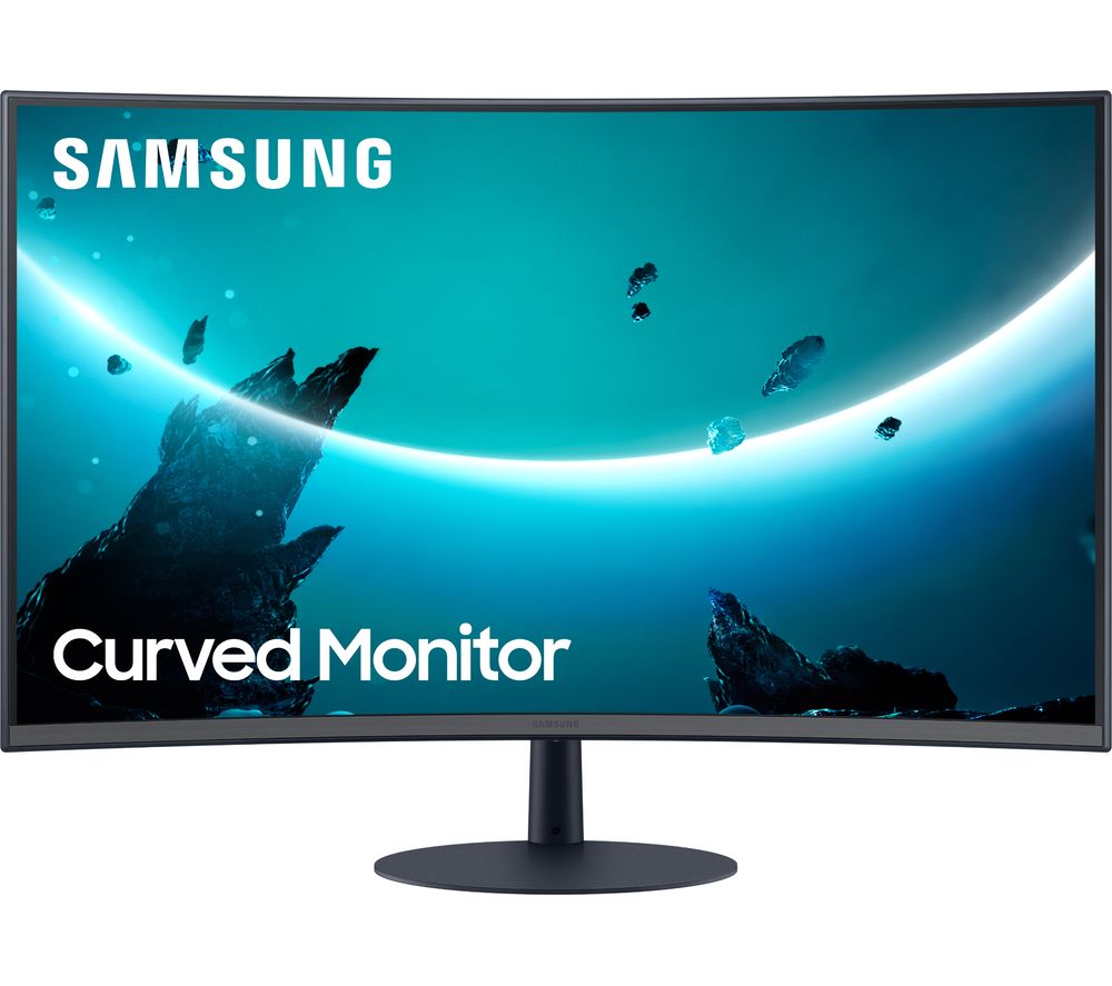 SAMSUNG LC27T550FDUXEN Full HD 27 Curved LED Monitor - Grey, Silver/Grey