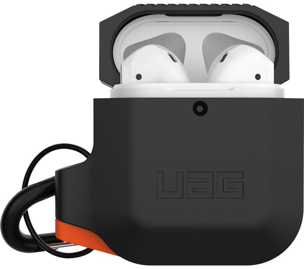 URBAN ARMOR AirPods Case Cover - Black & Orange, Black