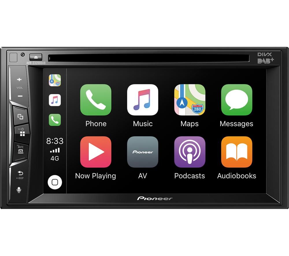 PIONEER AVH-Z3200DAB Smart Bluetooth Car Radio - Black, Black