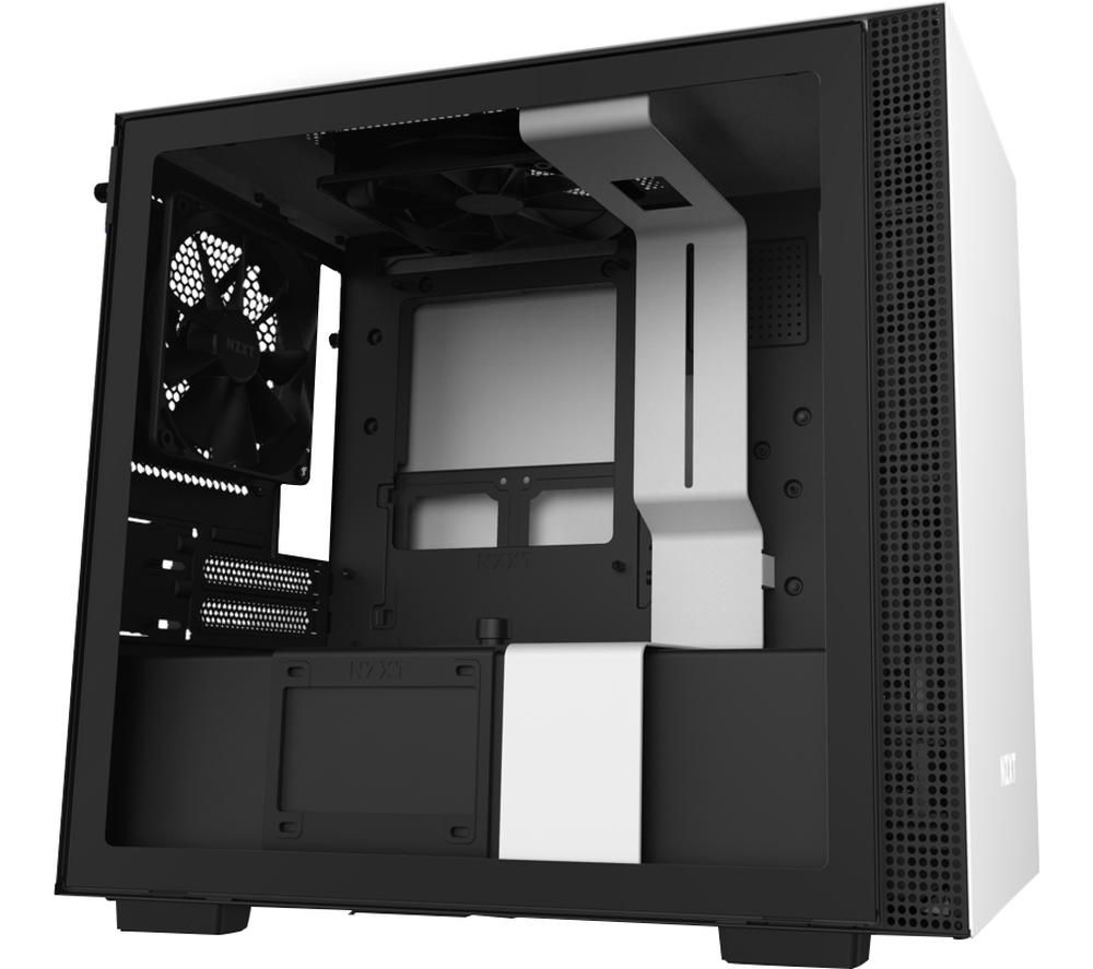 NZXT H210i Mini-ITX Mid-Tower PC Case - White, White
