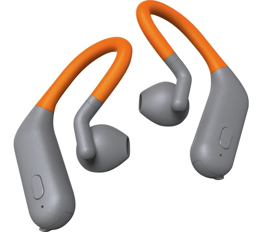 THOMSON WEAR8500BT Wireless Bluetooth Sports Earphones - Grey & Orange, Grey