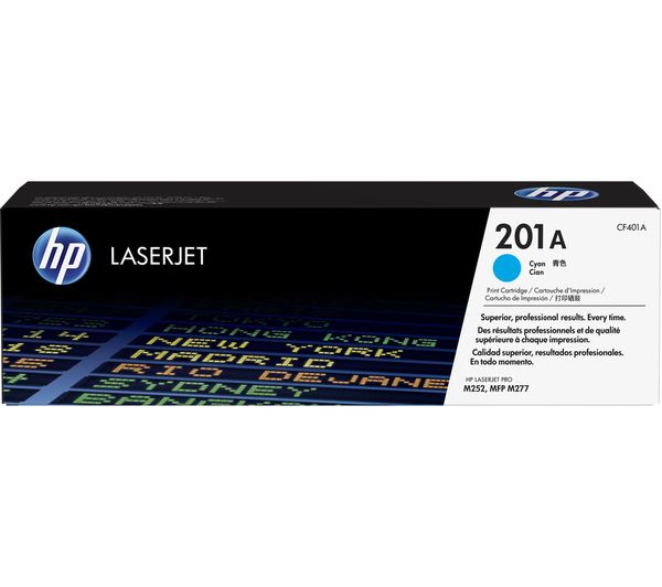 HP 201A Original Cyan Toner Cartridge, Cyan