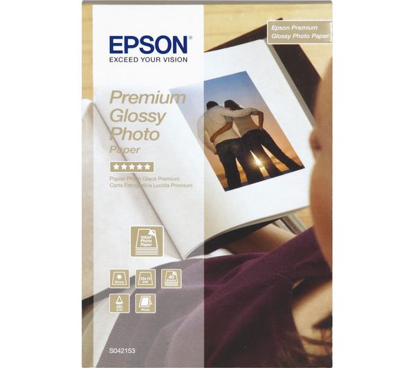 EPSON 100 x 150 mm Photo Paper - 40 Sheets