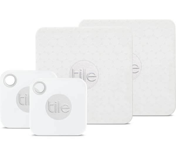 TILE Mate & Slim Bluetooth Tracker - Pack of 4