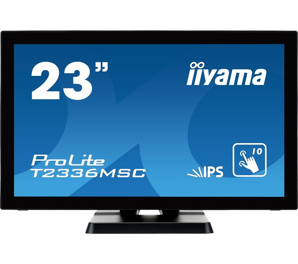 IIYAMA ProLite T2336MSC-B2 Full HD 23” IPS LCD Touchscreen Monitor - Black, Black