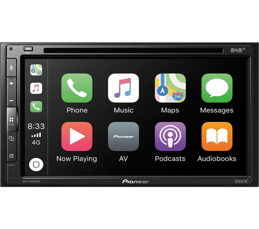 PIONEER AVH-Z5200DAB Smart Bluetooth Car Radio - Black, Black