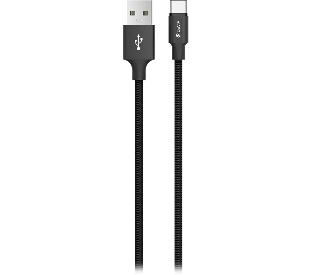 DEVIA USB Type-A to USB Type-C Cable - 0.25 m